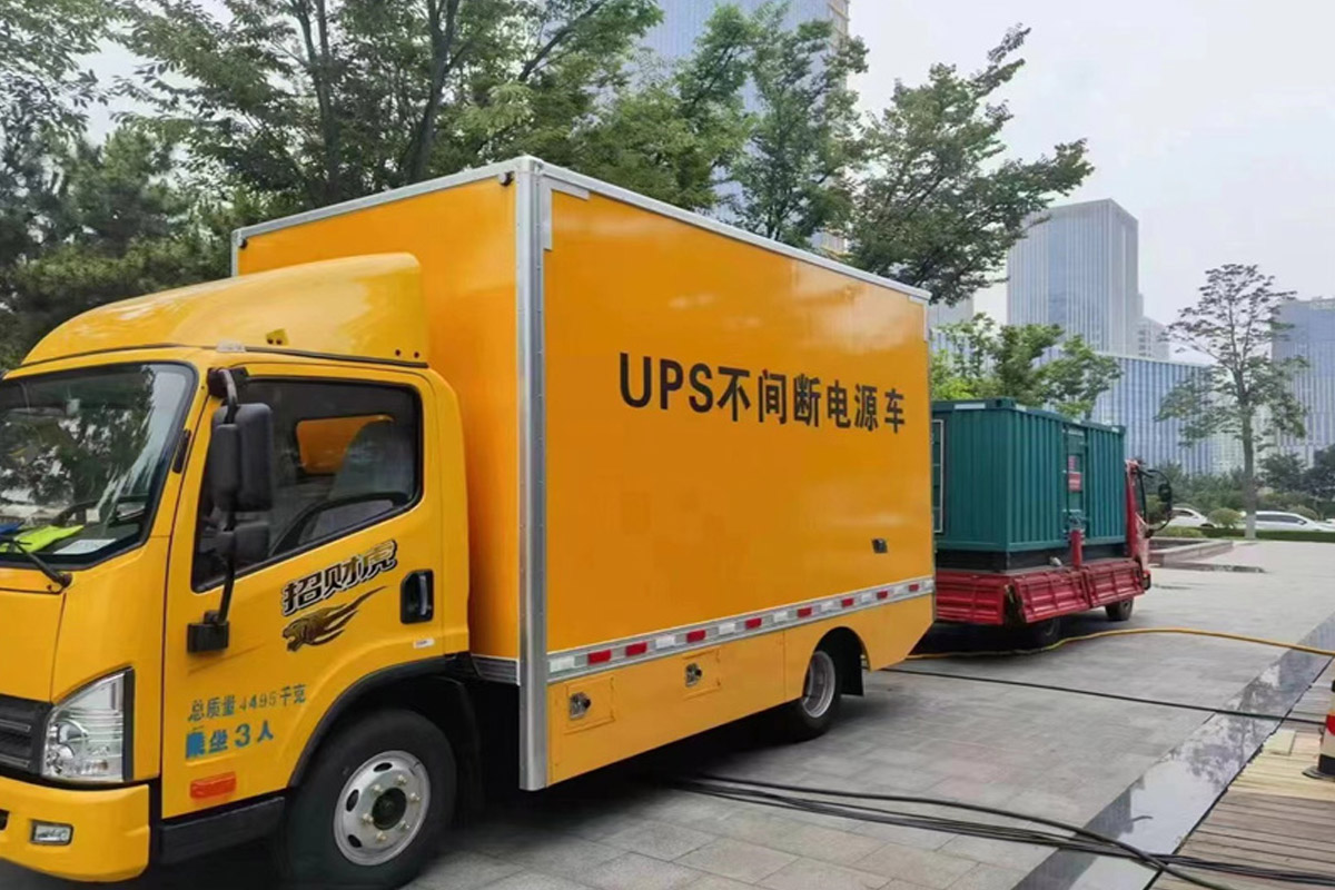 海西直辖发电机租赁施工现场